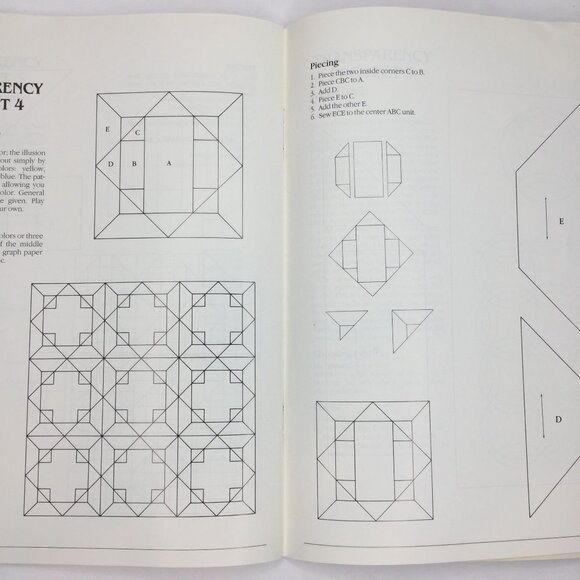 Vintage 1989 Light And Shadows Optical Illusion In Quilts Susan McKelvey Pattern - Picture 8 of 10